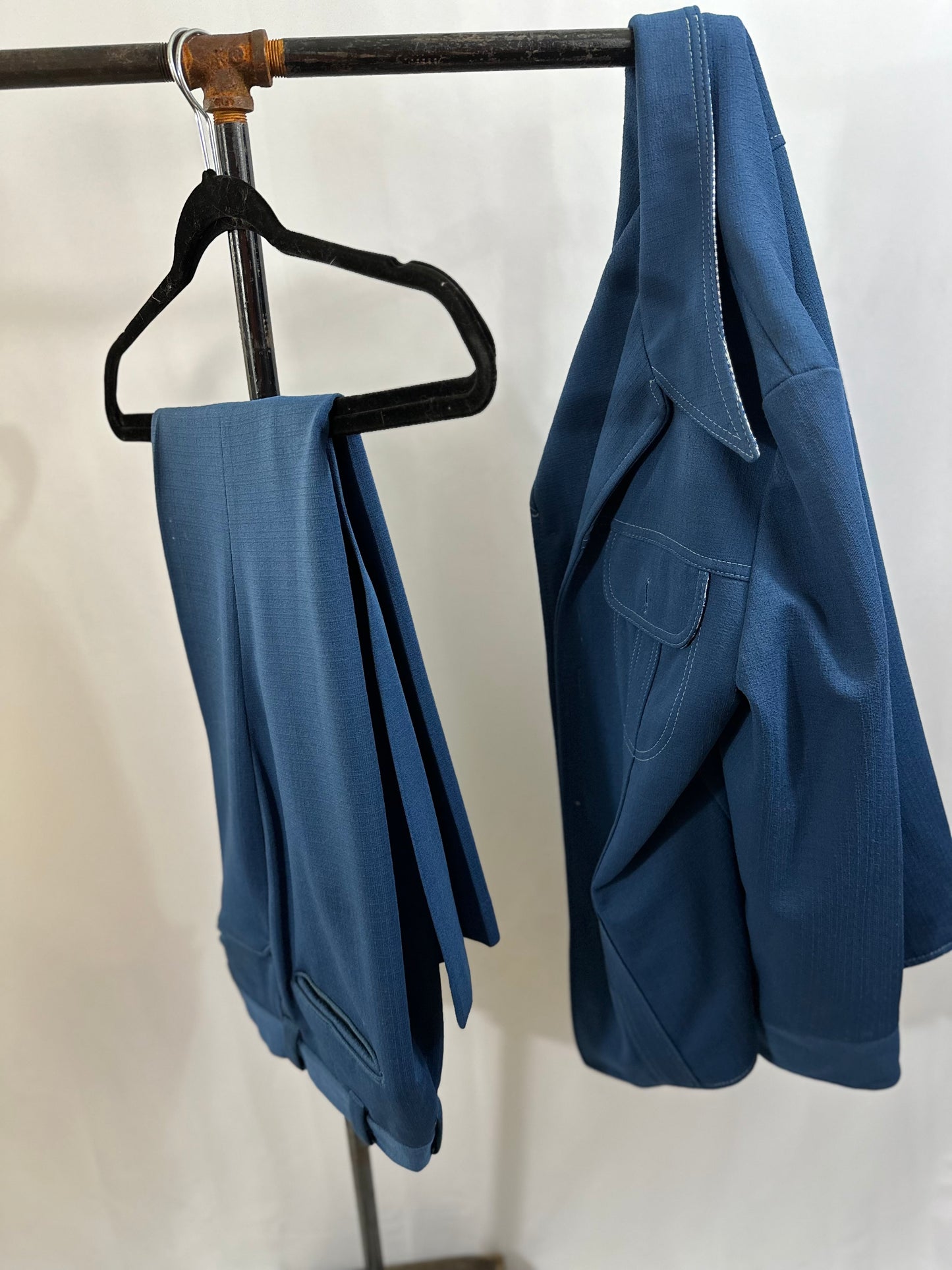 70’s blue leisure suit