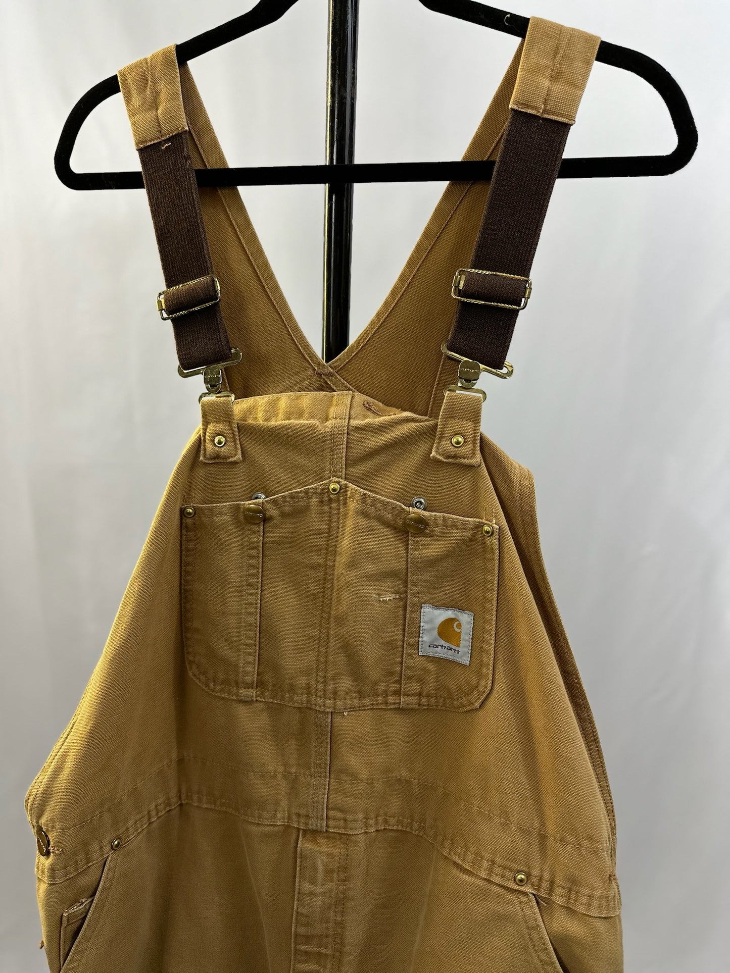 Tan carhartt overalls