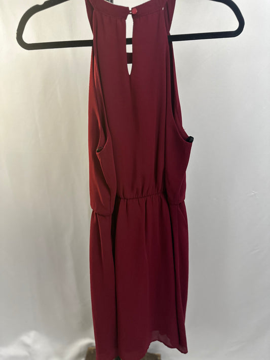 1980’s dark red cocktail dress